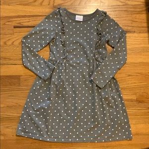 Hanna Andersson Gray polka dot dress